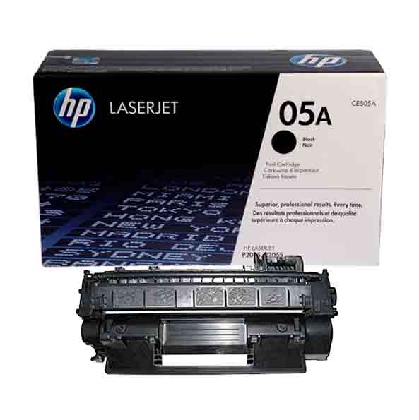 HP 05A Black Original LaserJet Toner Cartridge (CE505A)