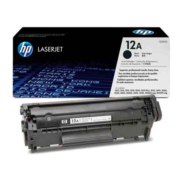HP 12A Black Original LaserJet Toner Cartridge (Q2612A)
