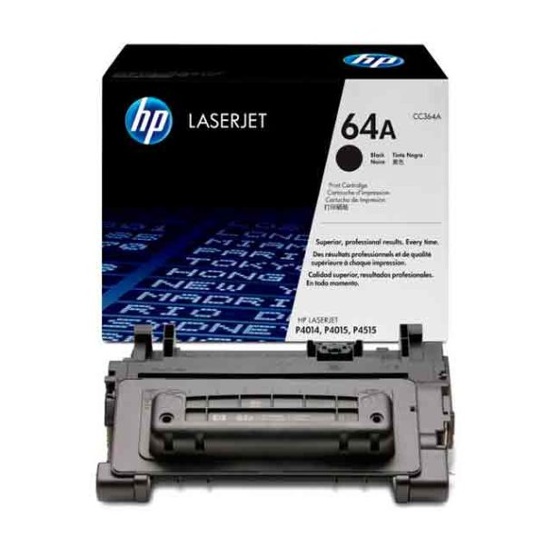 HP 64A Black LaserJet Toner Cartridge (CC364A)