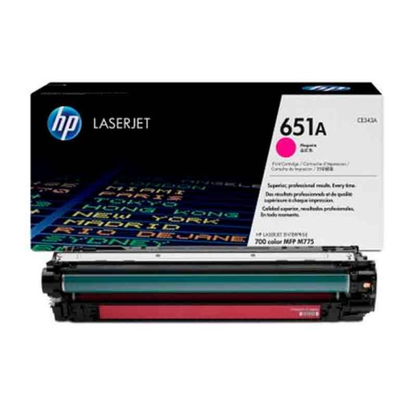 HP 651A Magenta LaserJet Toner Cartridge (CE343A)