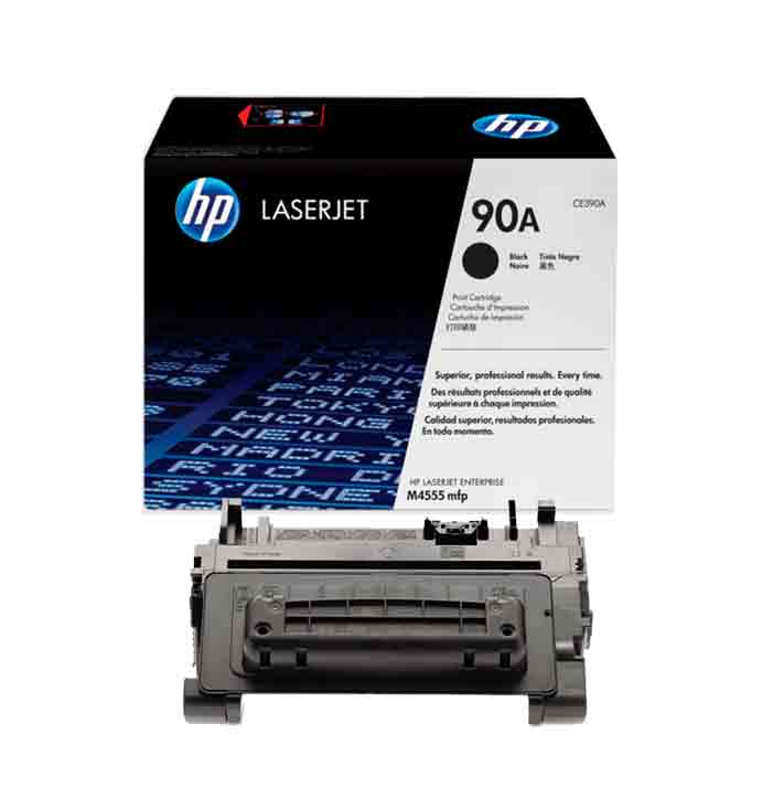 HP 90A Black LaserJet Toner Cartridge (CE390A)