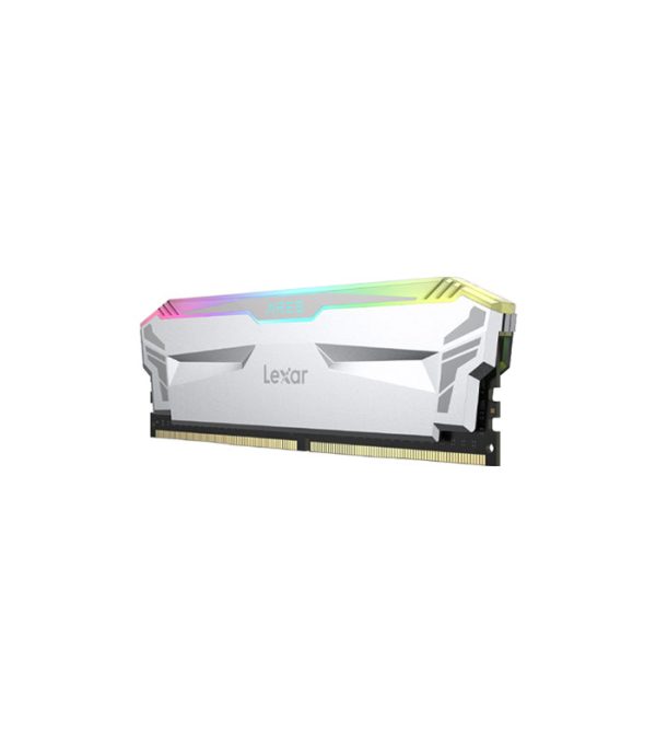 Lexar 16GB (8x2) Kit DDR4-4000 RGB White Ares UDIMM Desktop Memory
