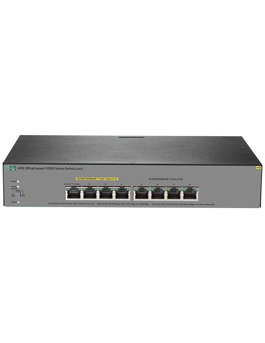HPE 1920S 8-Port PPoE+ 65W Switch JL383A at a cheap price and free delivery in Dubai