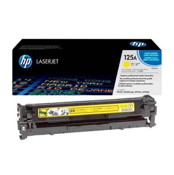 HP 125A Yellow LaserJet Toner Cartridge (CB542A)