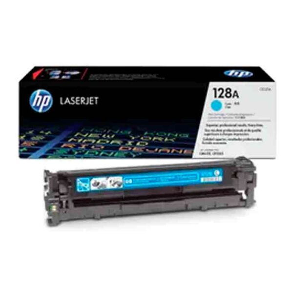 HP 128A Cyan Original LaserJet Toner Cartridge (CE321A)