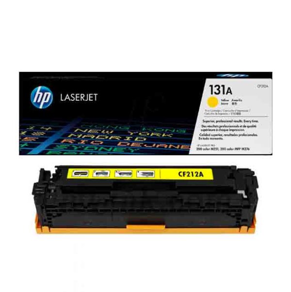 HP 131A Yellow LaserJet Toner Cartridge (CF212A)