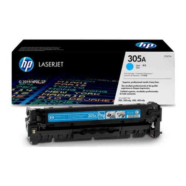 HP 305A Cyan LaserJet Toner Cartridge (CE411A)
