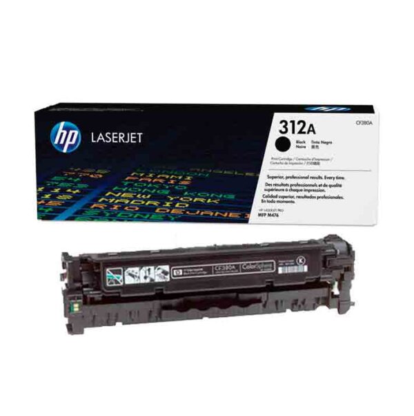 HP 312A Black LaserJet Toner Cartridge (CF380A)