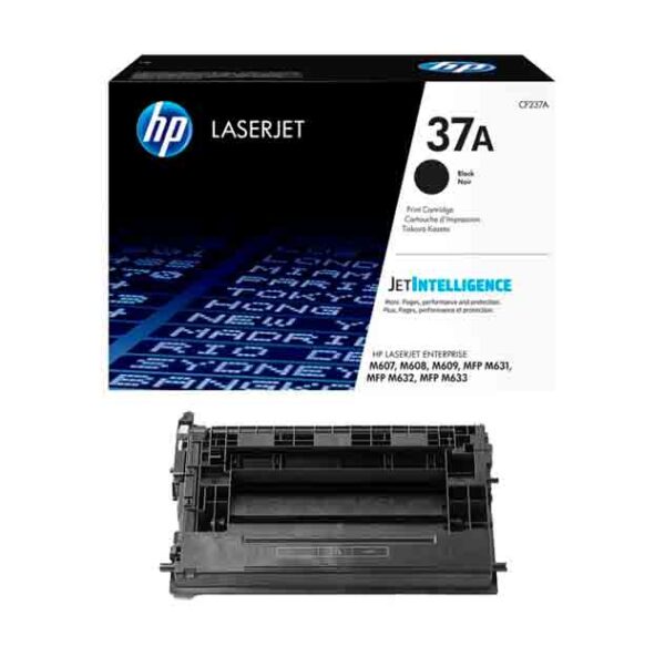 HP 37A Black Original LaserJet Toner Cartridge (CF237A)