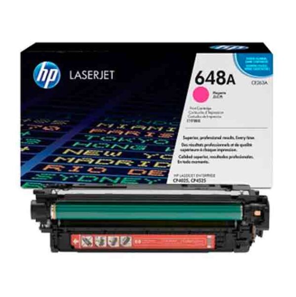 HP 648A Magenta Original LaserJet Toner Cartridge (CE263A)