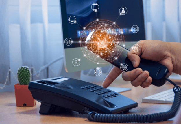 Modern VoIP phones and Unified Communications interface for IP Telephony Solutions Dubai