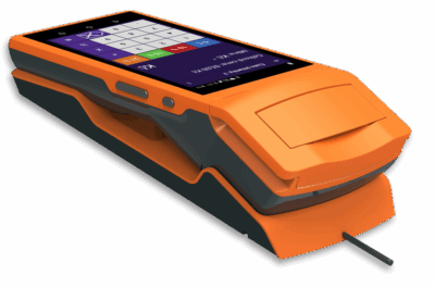 Rugged Android handheld terminal Dubai with integrated 2D barcode scanner for warehousing