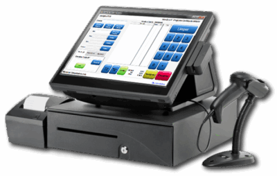 Modern touchscreen POS system hardware and software from an experienced IT products supplier in Dubai