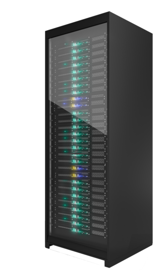 Secure, ventilated 42U server racks Dubai for data center equipment