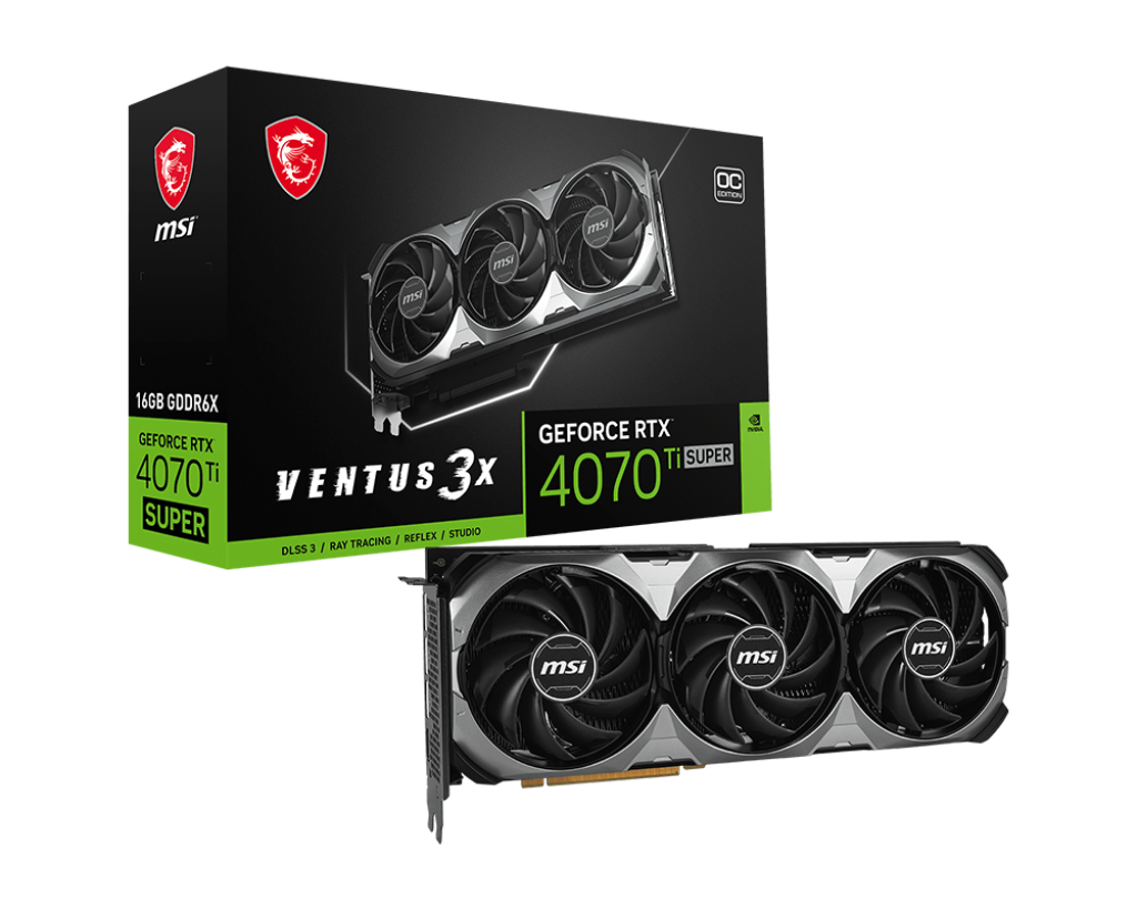 MSI VGA GeForce RTX 4070 Ti SUPER 16G VENTUS 3X OC