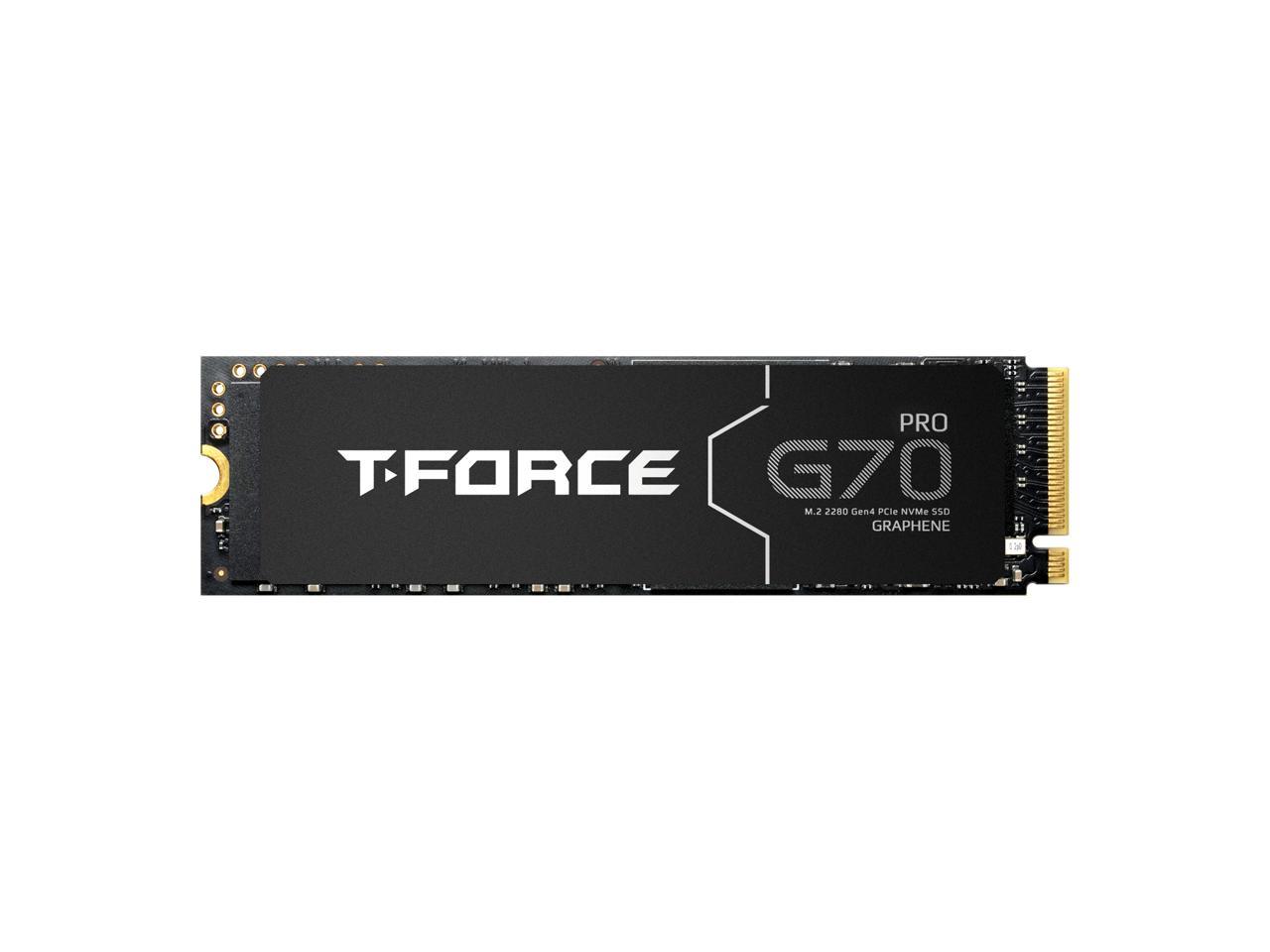 Team Group T-FORCE G70 PRO Graphene M.2 2280 4TB PCIe 4.0 x4 with NVMe 1.4 TLC Internal Solid State Drive (SSD)