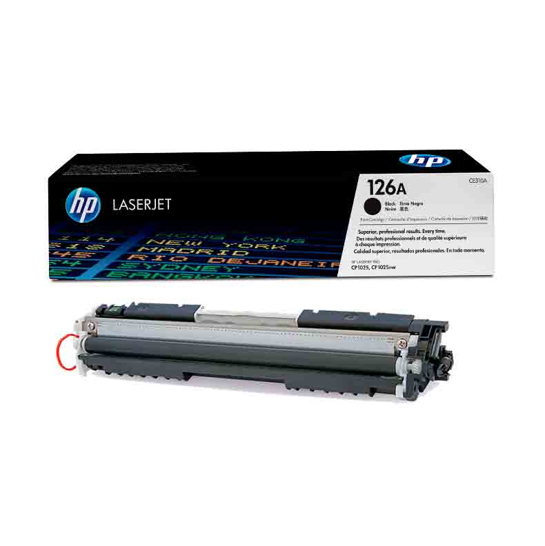 HP 126A Black Original LaserJet Toner Cartridge (CE310A)
