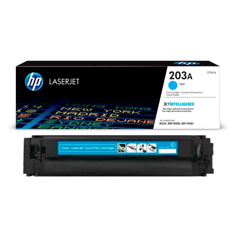 HP 203A Cyan Original LaserJet Toner Cartridge (CF541A)