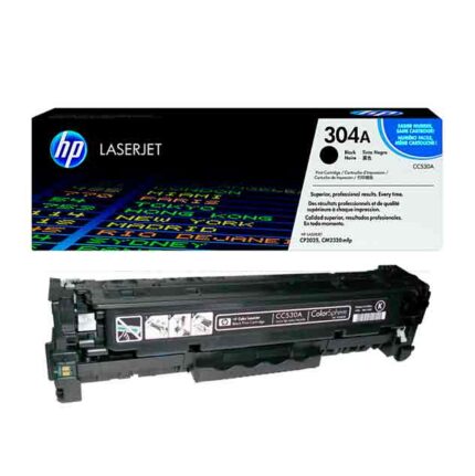 HP 304A Black LaserJet Toner Cartridge (CC530A)