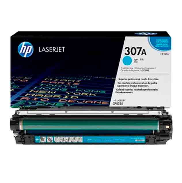 HP 307A Cyan Original LaserJet Toner Cartridge (CE741A)
