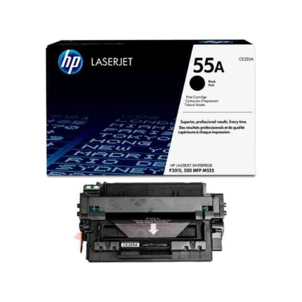 HP 55A Black LaserJet Toner Cartridge (CE255A)