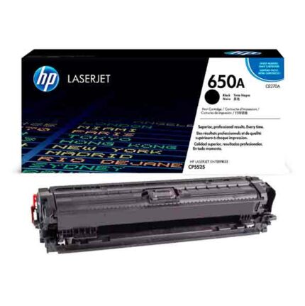 HP 650A Original LaserJet Toner Cartridge (CE270A)