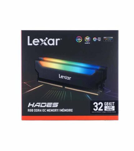 Lexar-32GB(16x2)-Kit-3600-Hades-RGB-UDIMM-Desktop-Memory-package