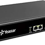 Yeastar S50: Supports 50 users, 25 concurrent calls, 50 VoIP trunks, and features 4 onboard module slots supporting up to 8 FXS/FXO/BRI ports or 4 GSM/3G/4G channels in a 1U rackmount chassis.