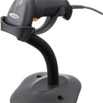 Zebra LS2208 barcode scanner UAE with USB cable and stand
