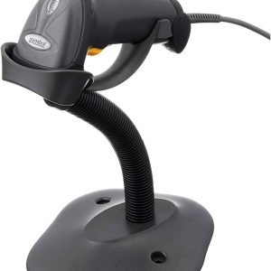 Zebra LS2208 barcode scanner UAE with USB cable and stand