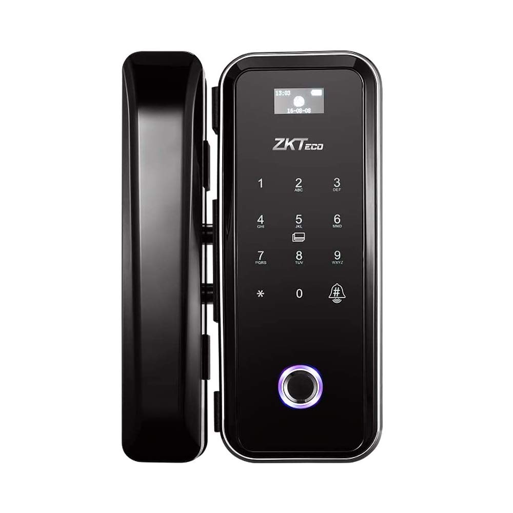 ZkTeco GL300 Glass Door Lock UAE | Fingerprint Access | IRIX ZkTeco GL300 glass door lock UAE fingerprint biometric access control
