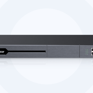 Yeastar P560: Base configuration supports 100 users and 30 concurrent calls (expandable via D30 module to 200 users and 60 calls), 100 VoIP trunks, up to 16 FXS/FXO/BRI ports, 4 GSM channels, and 1 E1/T1/PRI port.