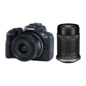 Canon EOS R50 kit with 18-45mm and 55-210mm Lenses (Black) - IRIX Dubai